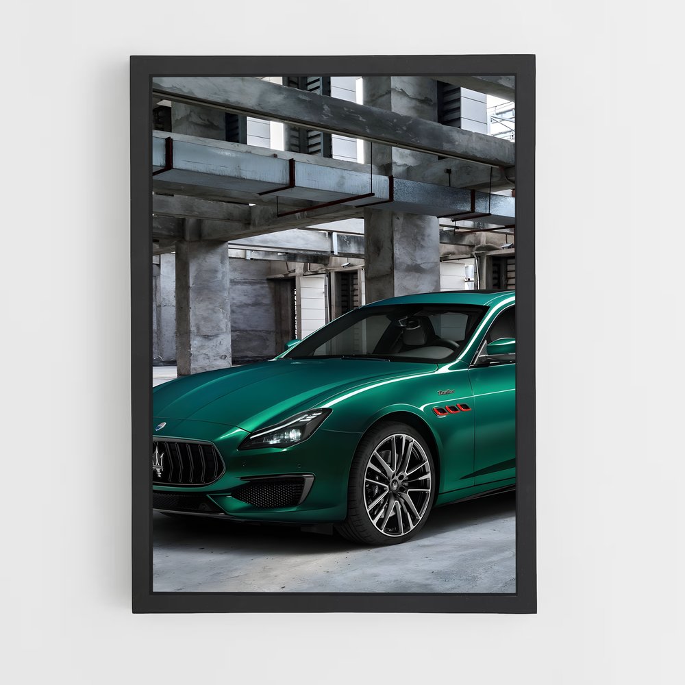 Poster La Mascarade Verte – affiche Maserati (vue 2)